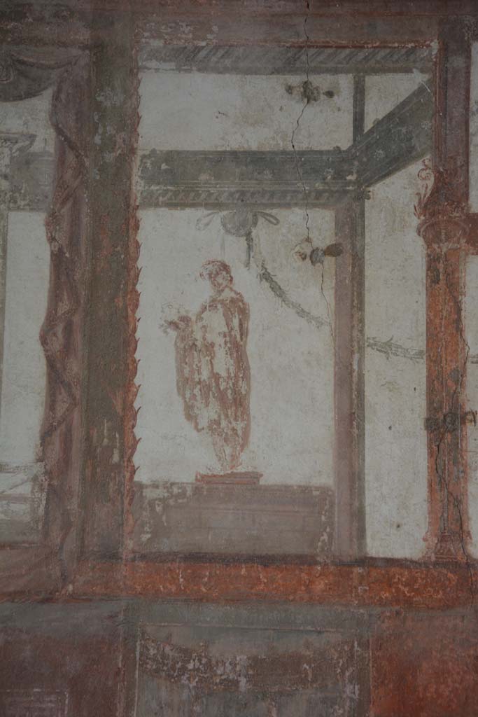 IX.5.6 Pompeii. May 2017. 
Room i, panel separating central red panel from yellow side panel.         
Foto Christian Beck, ERC Grant 681269 DCOR

