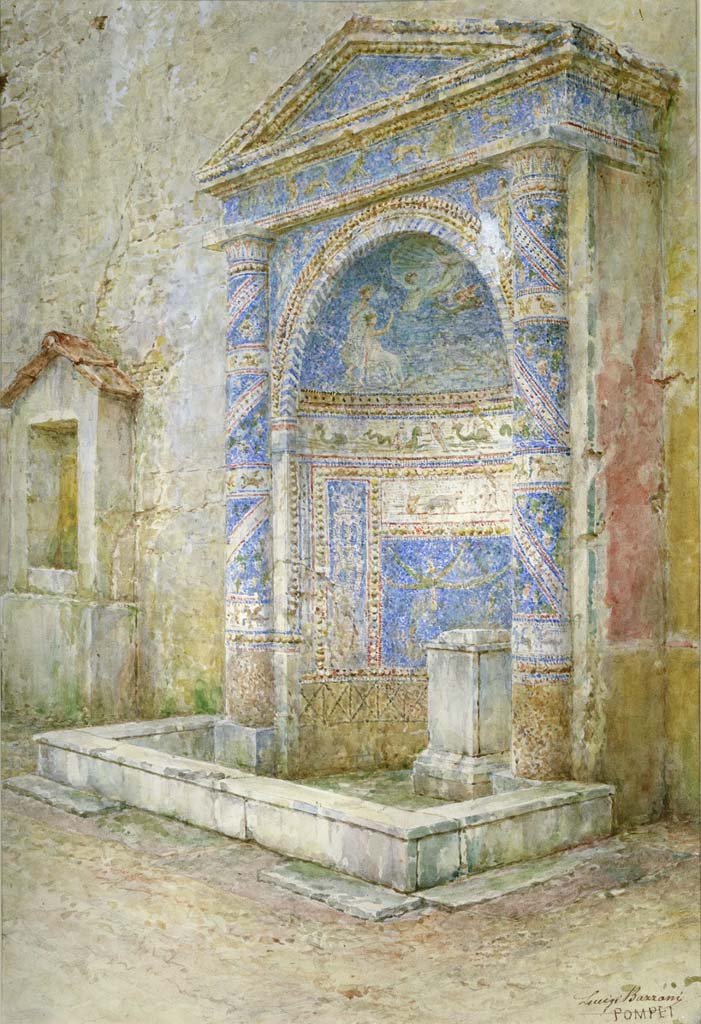 IX.7.20 Pompeii. 1931. Mosaic fountain.
DAIR 31.2474. Photo © Deutsches Archäologisches Institut, Abteilung Rom, Arkiv. 
See http://arachne.uni-koeln.de/item/marbilderbestand/936497
