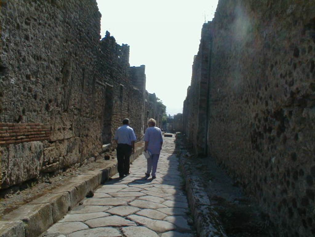 IX.7.20 Pompeii. December 2007. Looking north-east into the unexcavated area.