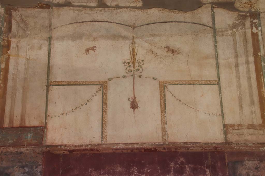 Oplontis Villa of Poppea, September 2021. Portico 40, painted panel from upper east wall. Photo courtesy of Klaus Heese.
