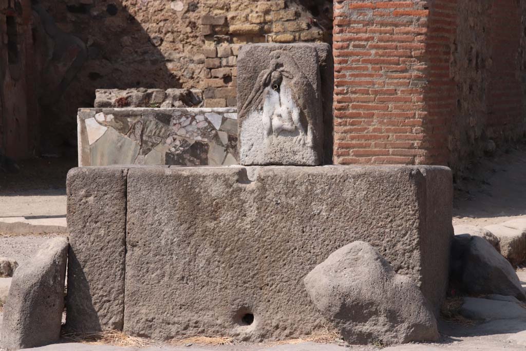 Fountain outside VI.3.20 September 2019. Looking north. Photo courtesy of Klaus Heese.