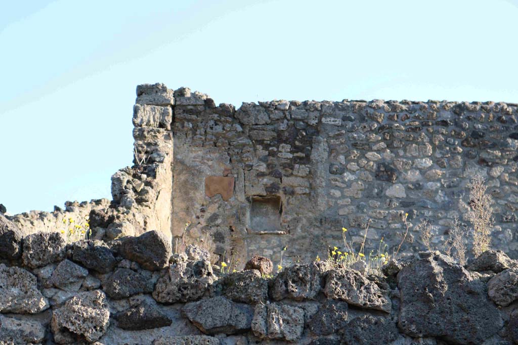 I.3.8a Pompeii. December 2018. Looking towards niche in upper east wall, taken from I.3.7. Photo courtesy of Aude Durand.