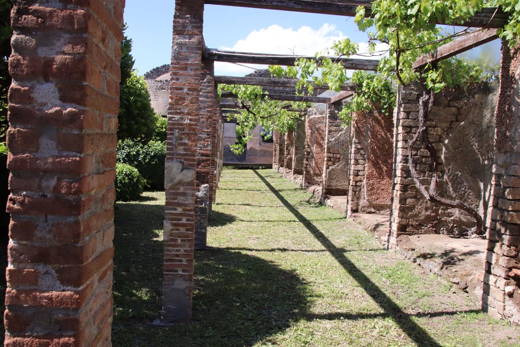 II.4.6 Pompeii. May 2024. Looking north from south end of niches in garden area. Photo courtesy of Klaus Heese.