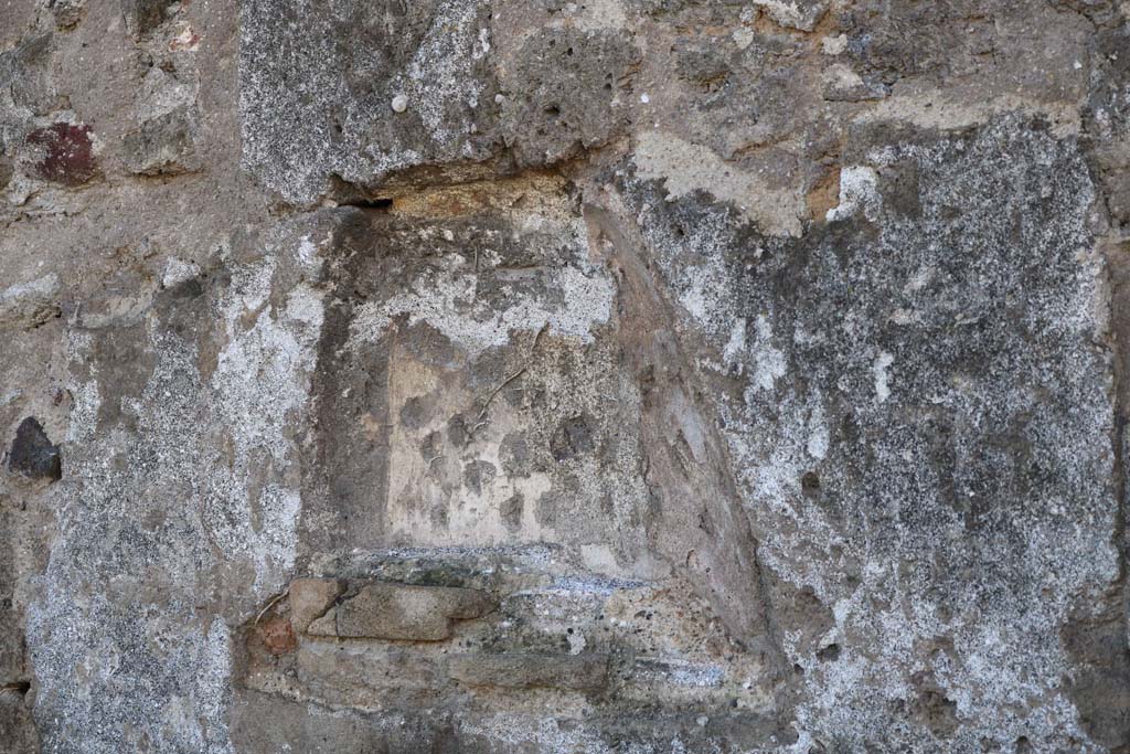 VII.3.13 Pompeii. December 2018. Niche set into west wall. Photo courtesy of Aude Durand.