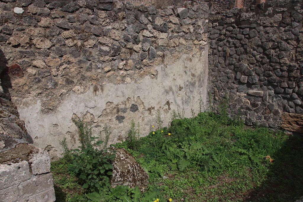 I.1.9 Pompeii. October 2024. North wall of rear room. Photo courtesy of Klaus Heese.