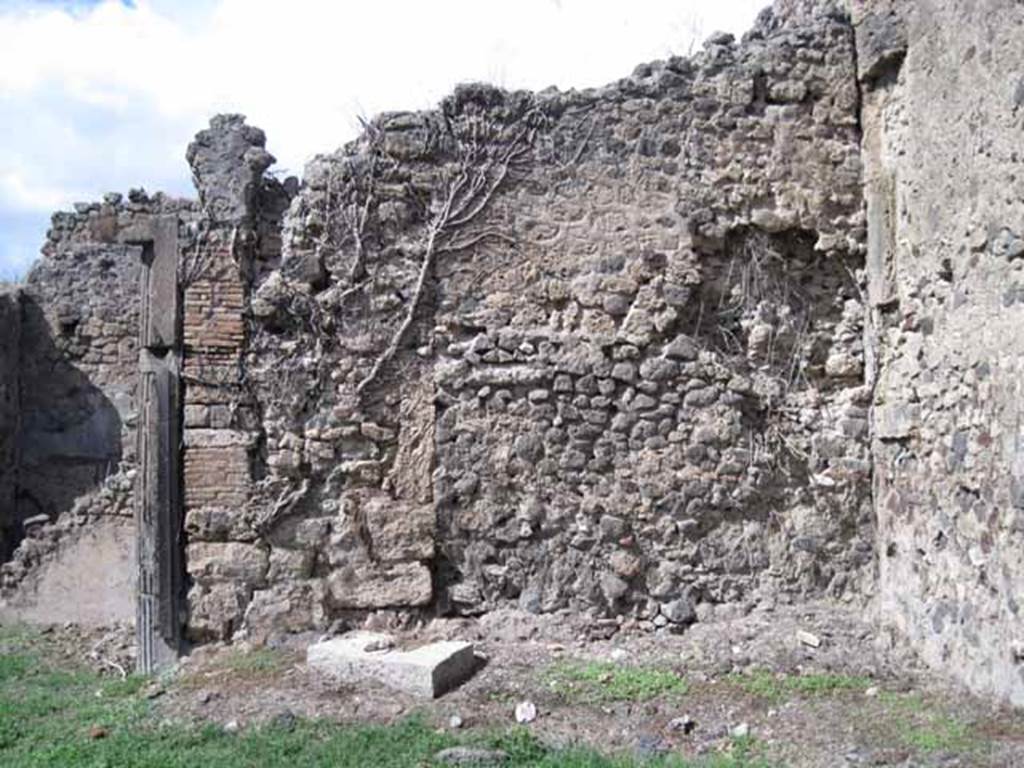 1.2.3 Pompeii. September 2010. North wall of garden area. Photo courtesy of Drew Baker.