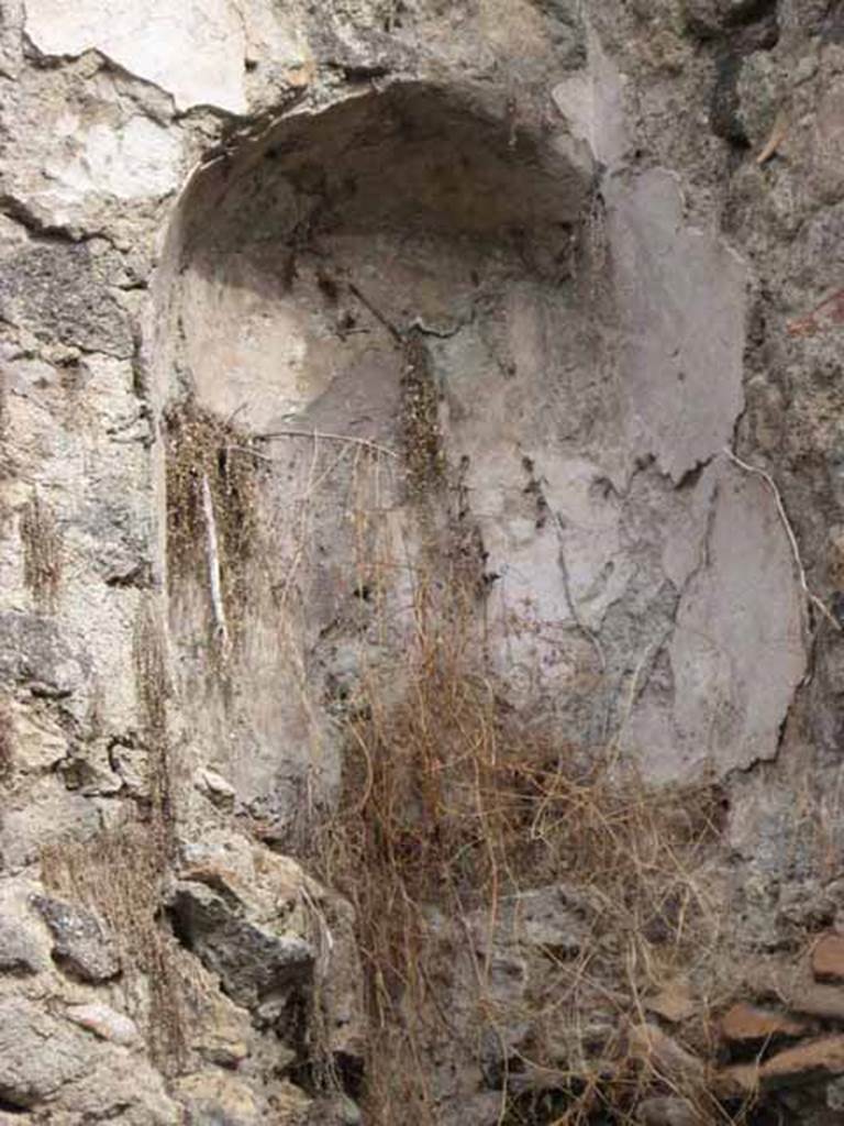 1.2.6 Pompeii. September 2010. Detail of upper recess on north wall, in north-east corner. Photo courtesy of Drew Baker.
