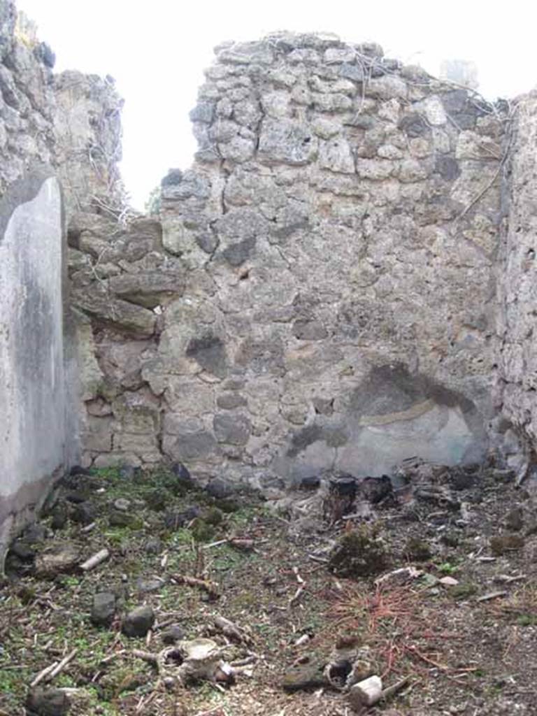 I.2.15 Pompeii. September 2010. West wall of room in south-west corner of atrium. Photo courtesy of Drew Baker.
