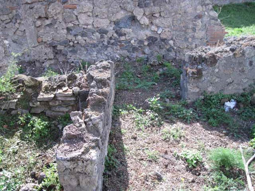 I.2.17 Pompeii. September 2010. Looking west from room 11, towards corridor between atrium and triclinium. Photo courtesy of Drew Baker.
