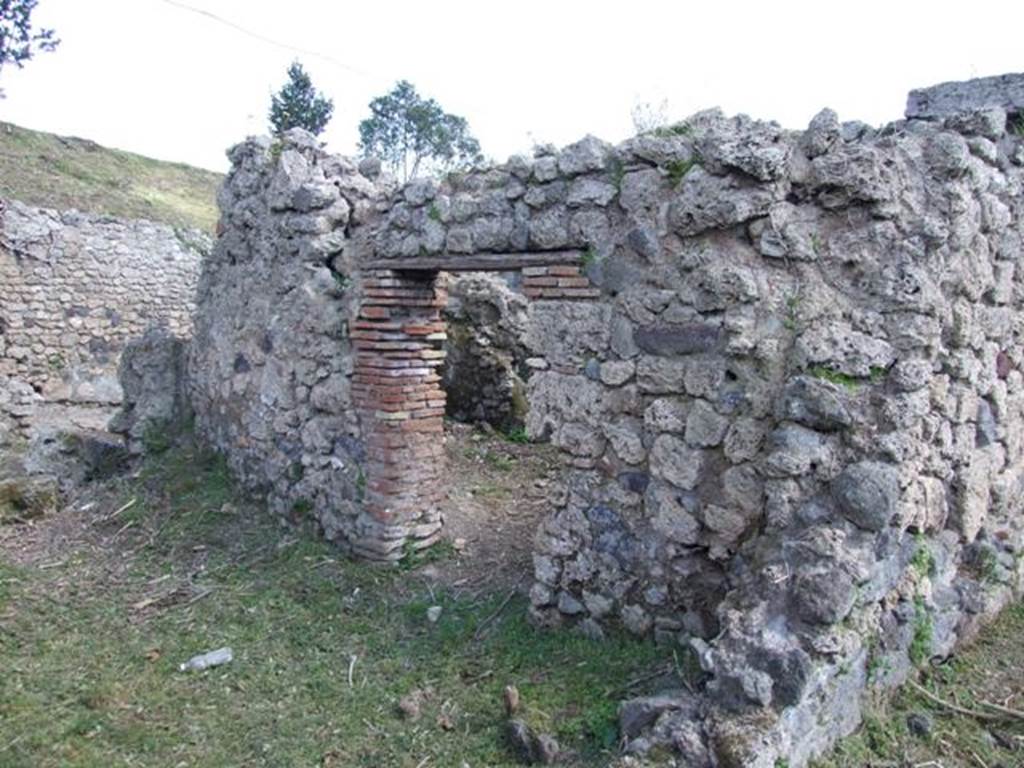 I.2.20 Pompeii.  March 2009. Looking south east to door to kitchen area, from atrium area.