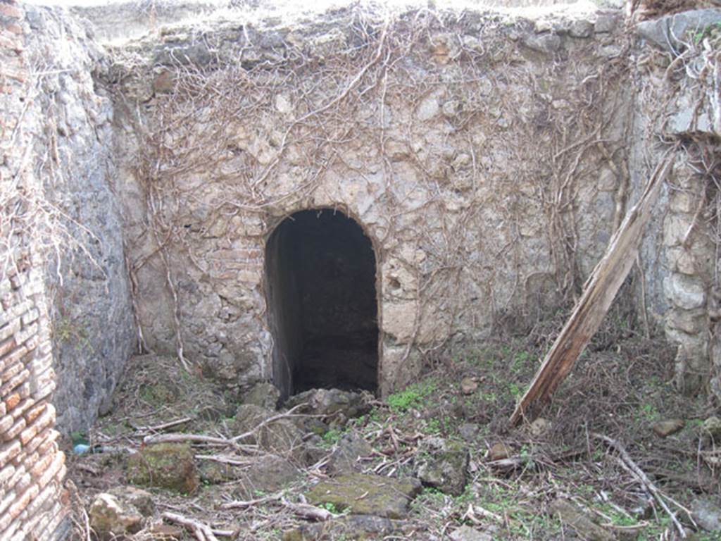 I.3.3 Pompeii. September 2010. Subterranean Level, looking south towards doorway from room on east side of yard room. Photo courtesy of Drew Baker.
