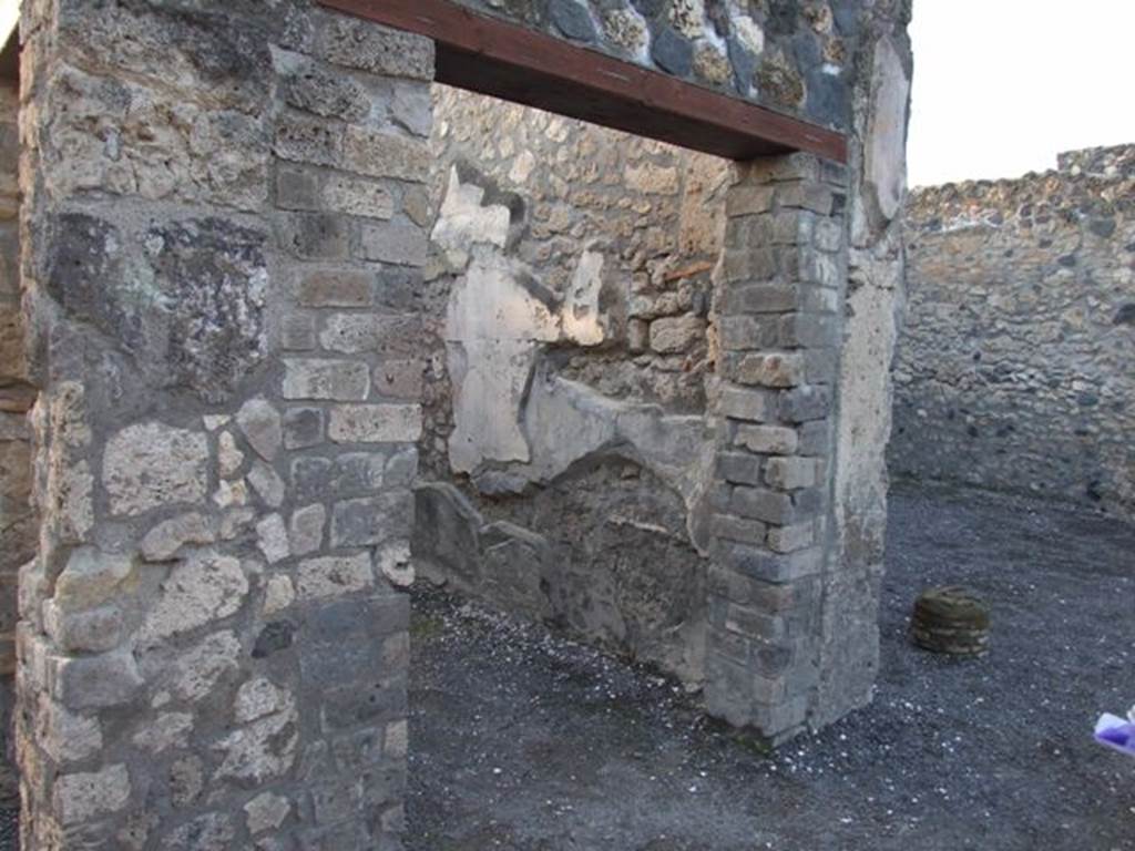 I.4.25/1.4.5 Pompeii. December 2007. Room 15, corridor on west side of middle peristyle, leading to room 13.