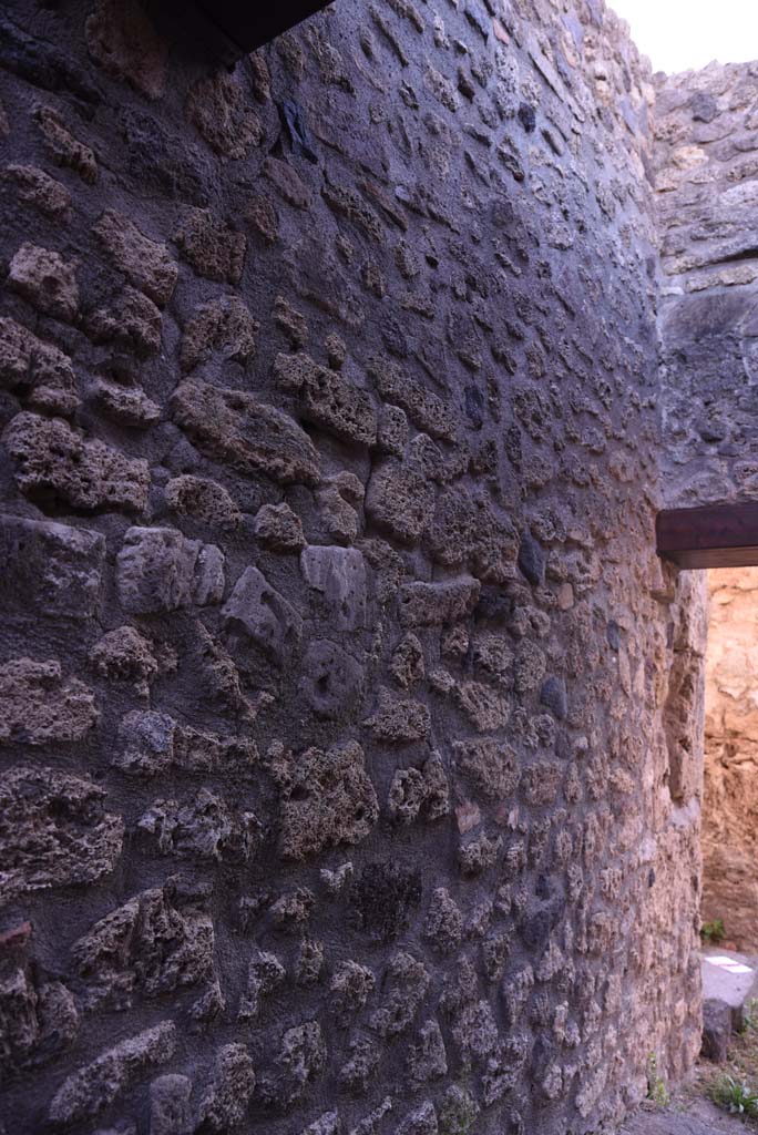 I.4.5 Pompeii. October 2019. 
Looking south along east wall in Corridor 13A, or unnumbered corridor, looking towards doorway to Corridor 15, on right..
Foto Tobias Busen, ERC Grant 681269 DCOR.
