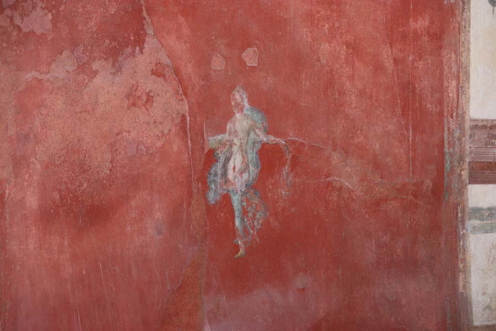 I.6.7 Pompeii. September 2017. Painted figure in centre on north wall in large oecus. 
Photo courtesy of Klaus Heese.
