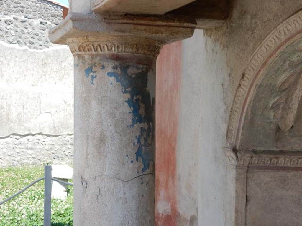 I.7.12 Pompeii. May 2017. Column on east side of nymphaeum. Photo courtesy of Buzz Ferebee.