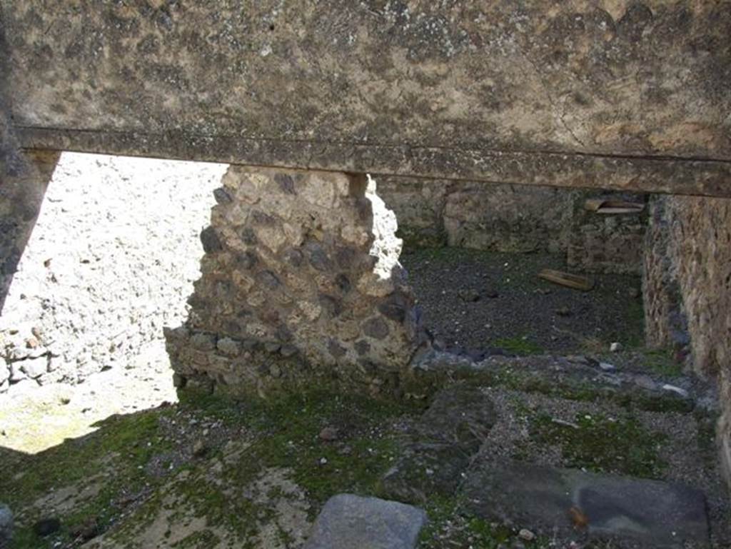 I.9.5 Pompeii. April 2022. 
Room 15, looking towards latrine in kitchen area. Photo courtesy of Johannes Eber.
