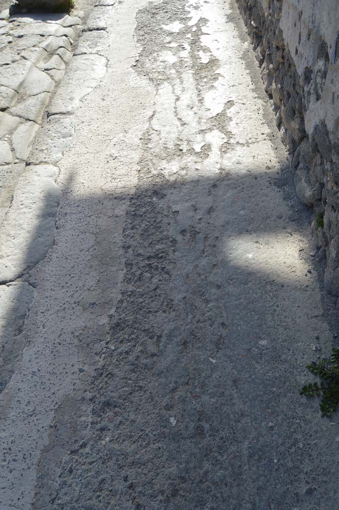 I.9.13 Pompeii. March 2019. Pavement on Via di Castricio.
Foto Taylor Lauritsen, ERC Grant 681269 DCOR.

