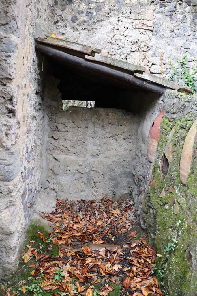 II.9.1 Pompeii. December 2018. Room 11, latrine. Photo courtesy of Aude Durand.