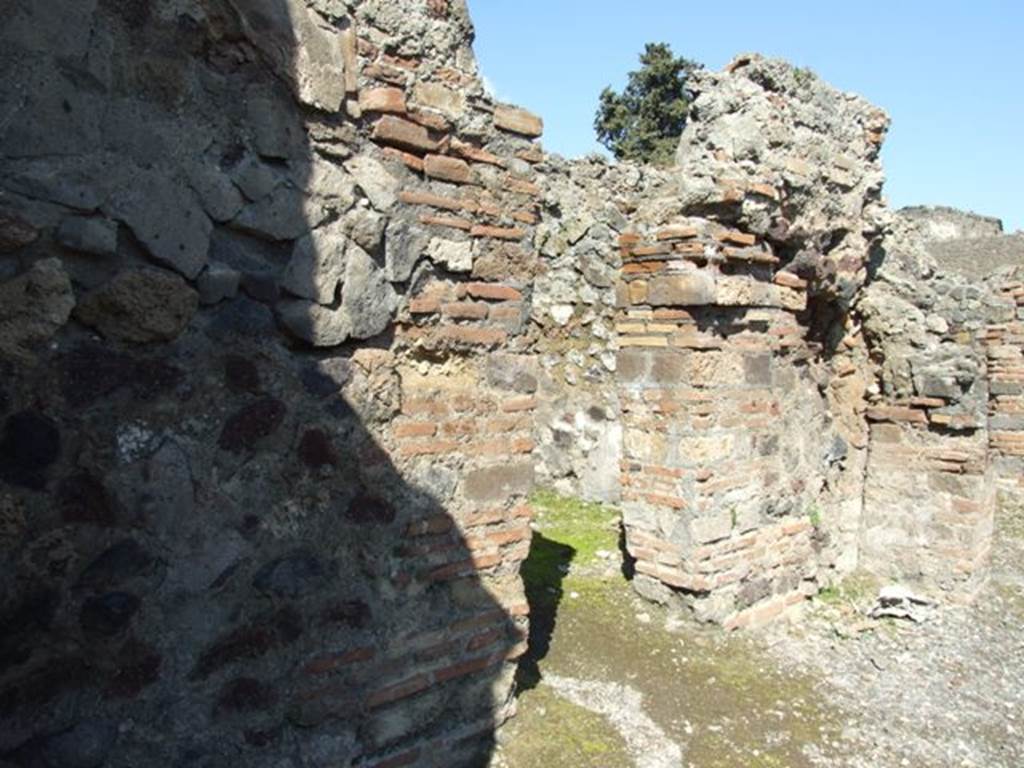 VI.1.2 Pompeii. March 2009. Doorway to room on north side of caupona