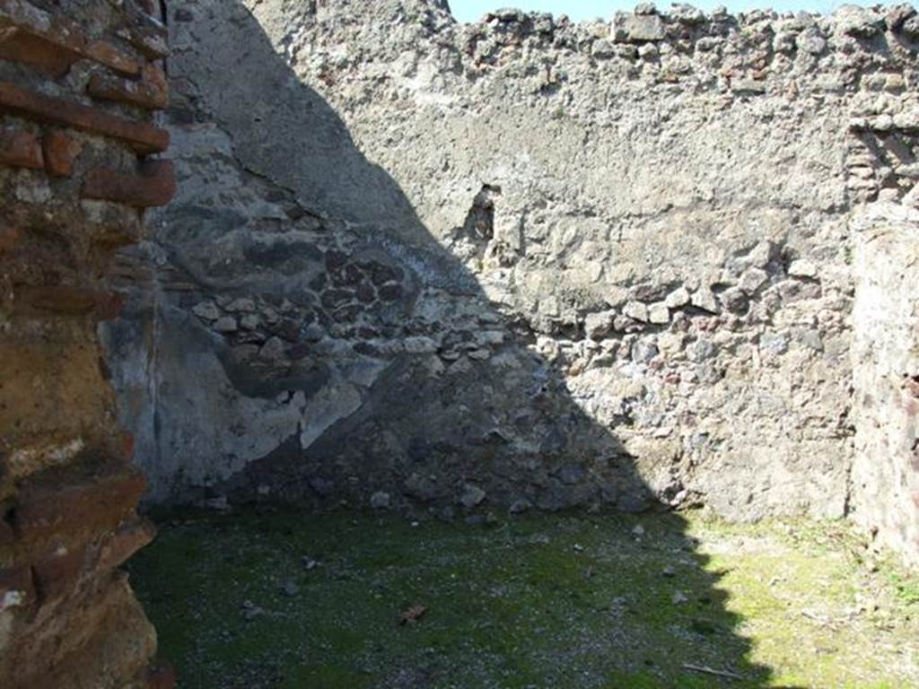 VI.1.2 Pompeii.  March 2009.  Room on north side of caupona.  North wall.