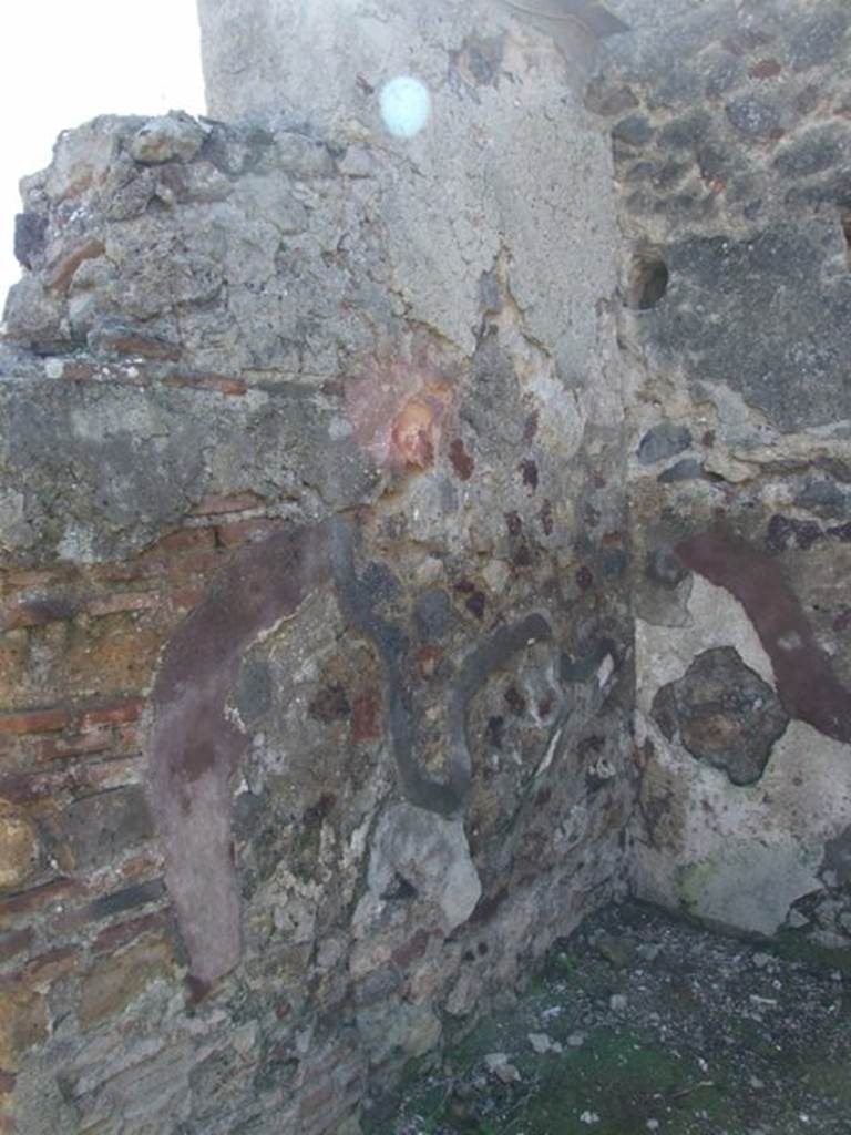 VI.1.2 Pompeii.  March 2009.  Room on north side of caupona.  South west corner.