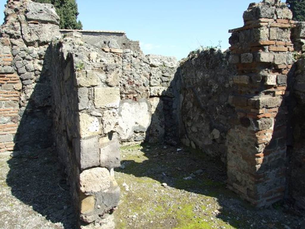 VI.1.2 Pompeii. March 2009. Doorway to room on east side of caupona.