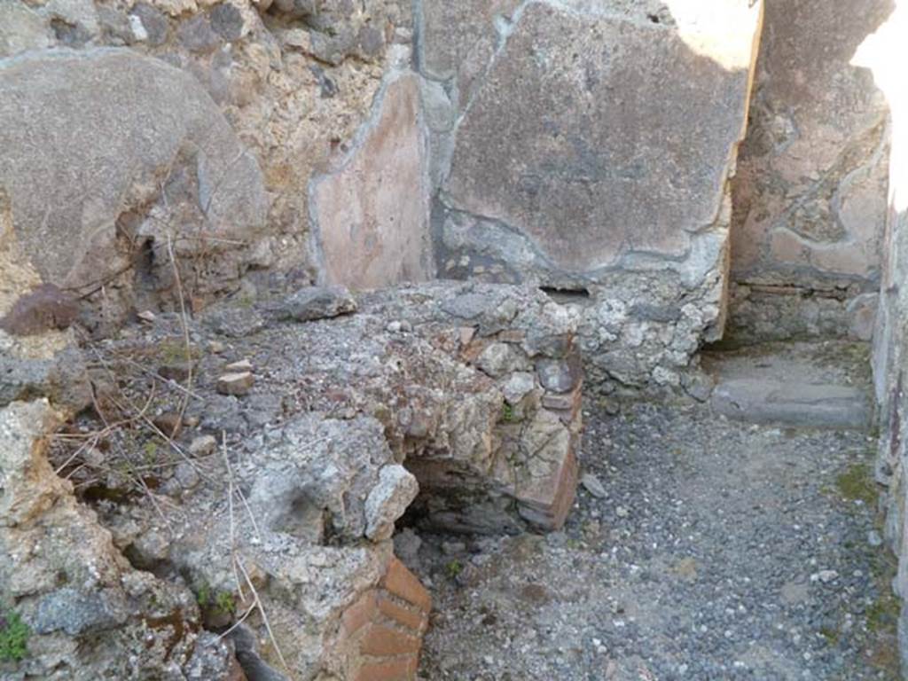 6.2.10 Pompeii. May 2011. Looking east in kitchen, towards latrine. Photo courtesy of Michael Binns.
