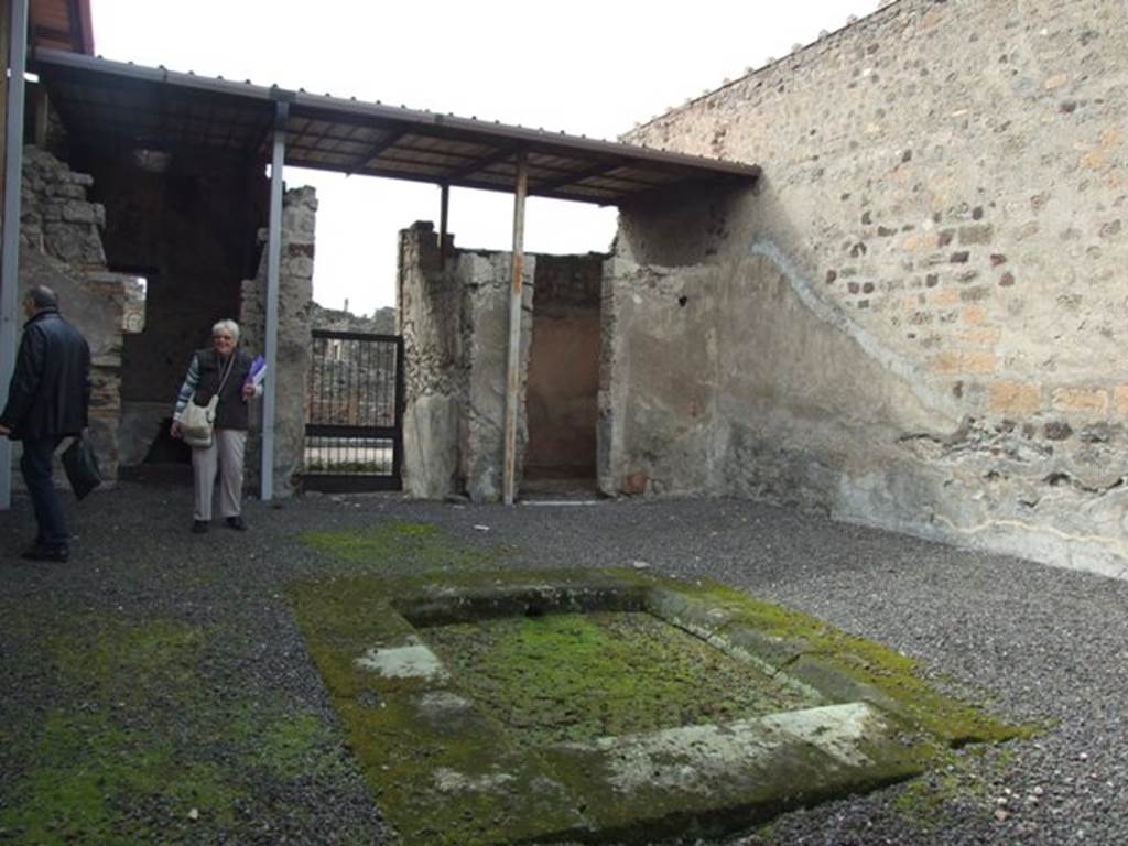 VI.9.7 Pompeii. March 2009. Room 2, atrium, looking west towards entrance.