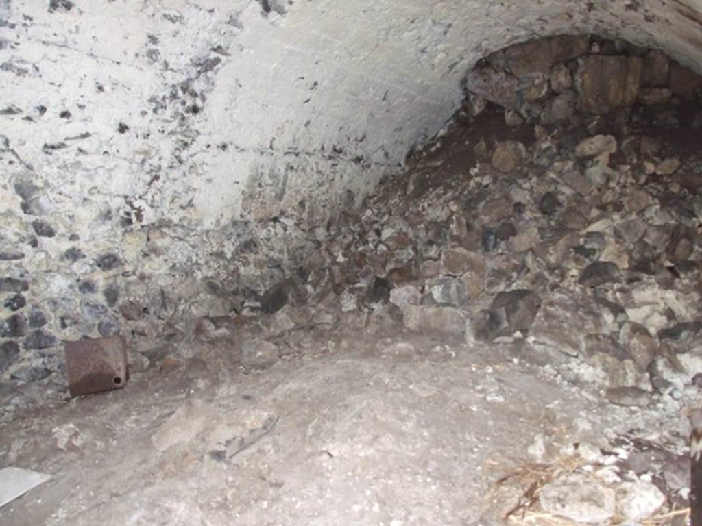 VI.9.10 Pompeii. March 2009. First underground room at north end of corridor, looking north east from doorway.