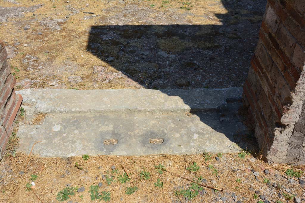 VI.12.5 Pompeii. 14th July 2017. Room 9, looking north across threshold/sill from cubiculum towards atrium 7.
Foto Annette Haug, ERC Grant 681269 DÉCOR.
