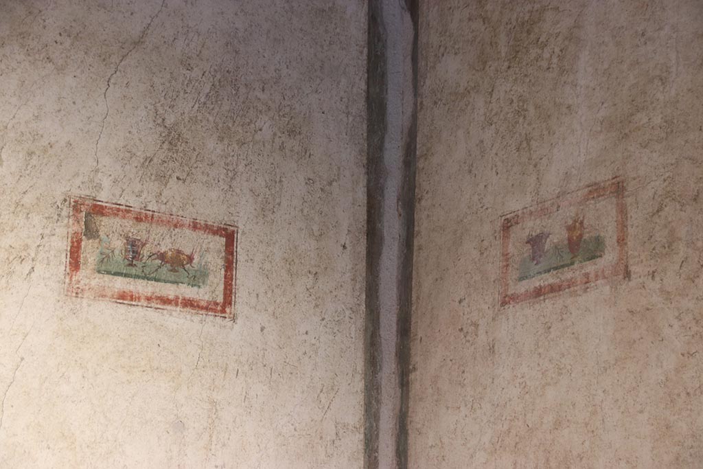 VI.15.1 Pompeii. October 2024. Cubiculum g, north-east corner. Photo courtesy of Klaus Heese.