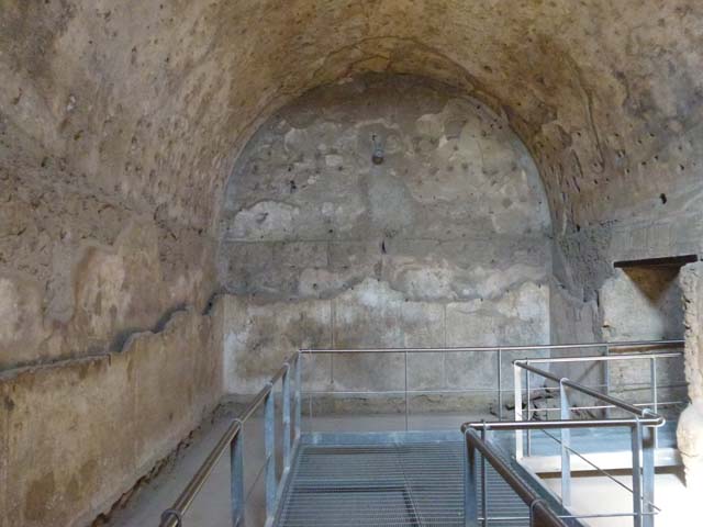 VII.1.8 Pompeii. December 2007. South wall of tepidarium 10 in women’s baths.