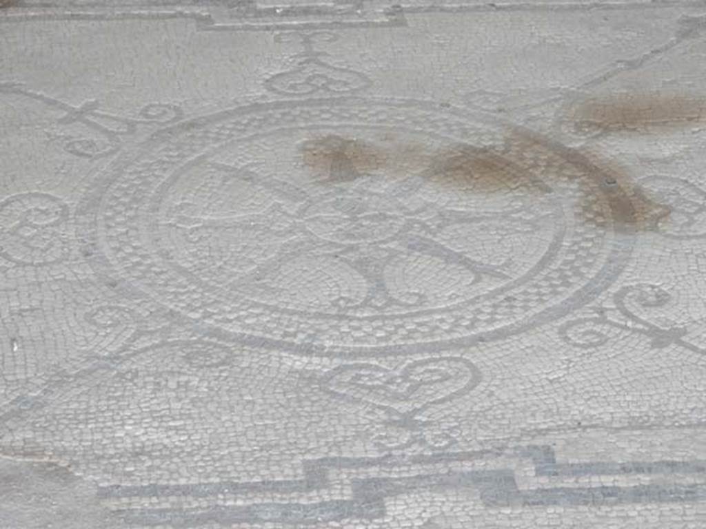 VII.7.2 Pompeii, May 2018. Detail of central emblema. Photo courtesy of Buzz Ferebee.