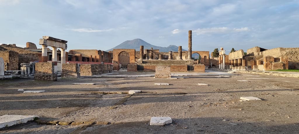 VII.8 Pompeii Forum. December 2023. Looking north. Photo courtesy of Miriam Colomer.