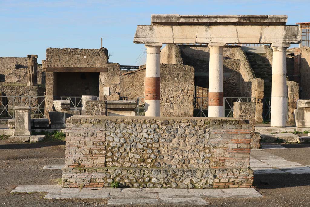 VII.8 Pompeii Forum. December 2018. Looking towards west side. Photo courtesy of Aude Durand.

