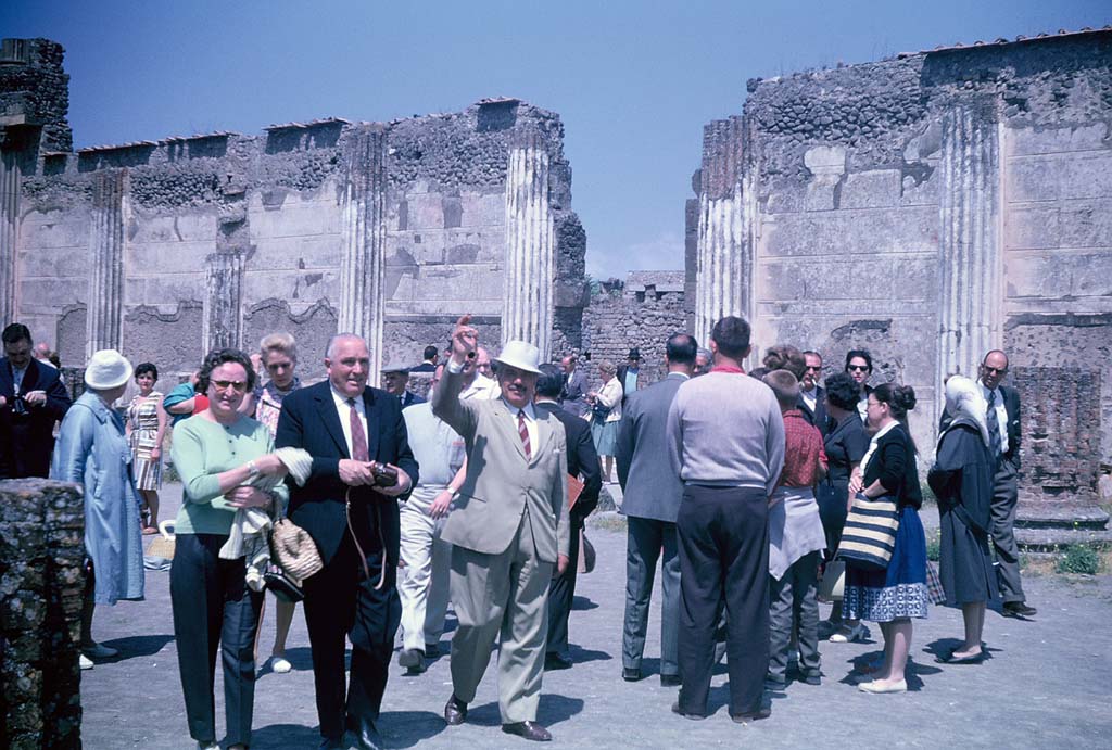 VIII.1.1 Pompeii. June 1962. Looking towards north wall of Basilica. Photo courtesy of Rick Bauer.