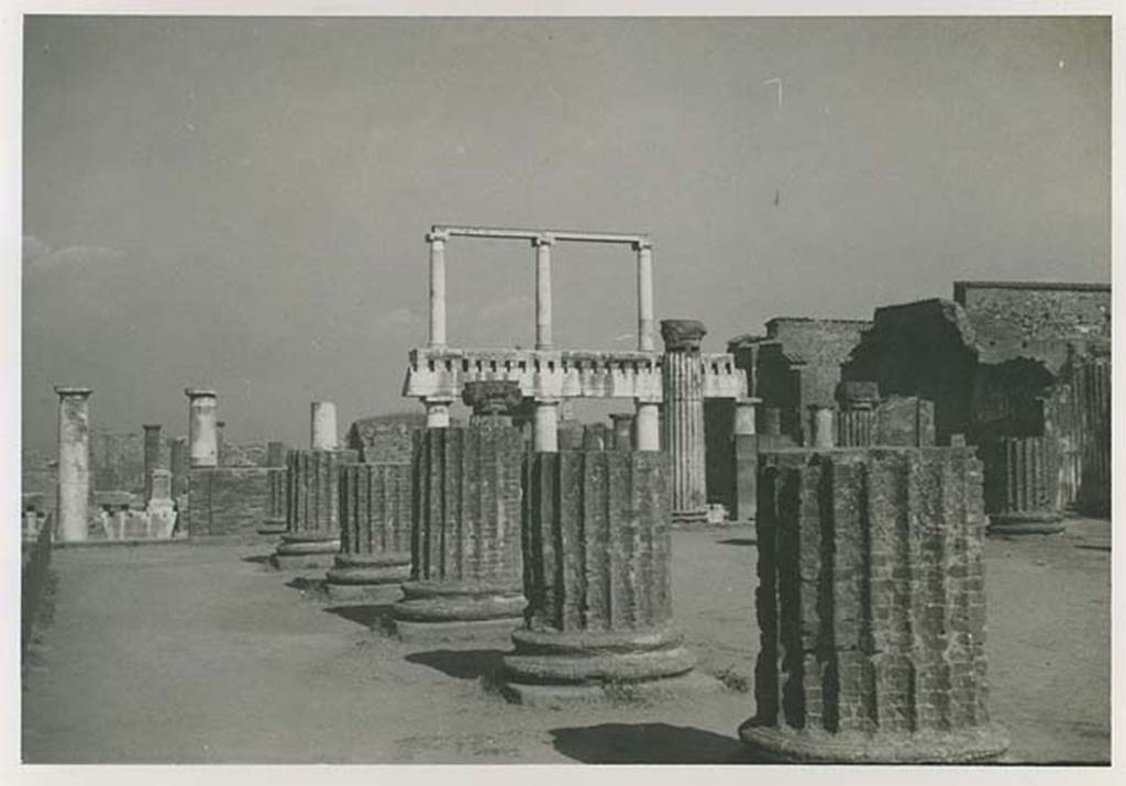 VIII.1.1 Pompeii. 1956. Looking east along north side. Photo courtesy of Rick Bauer.