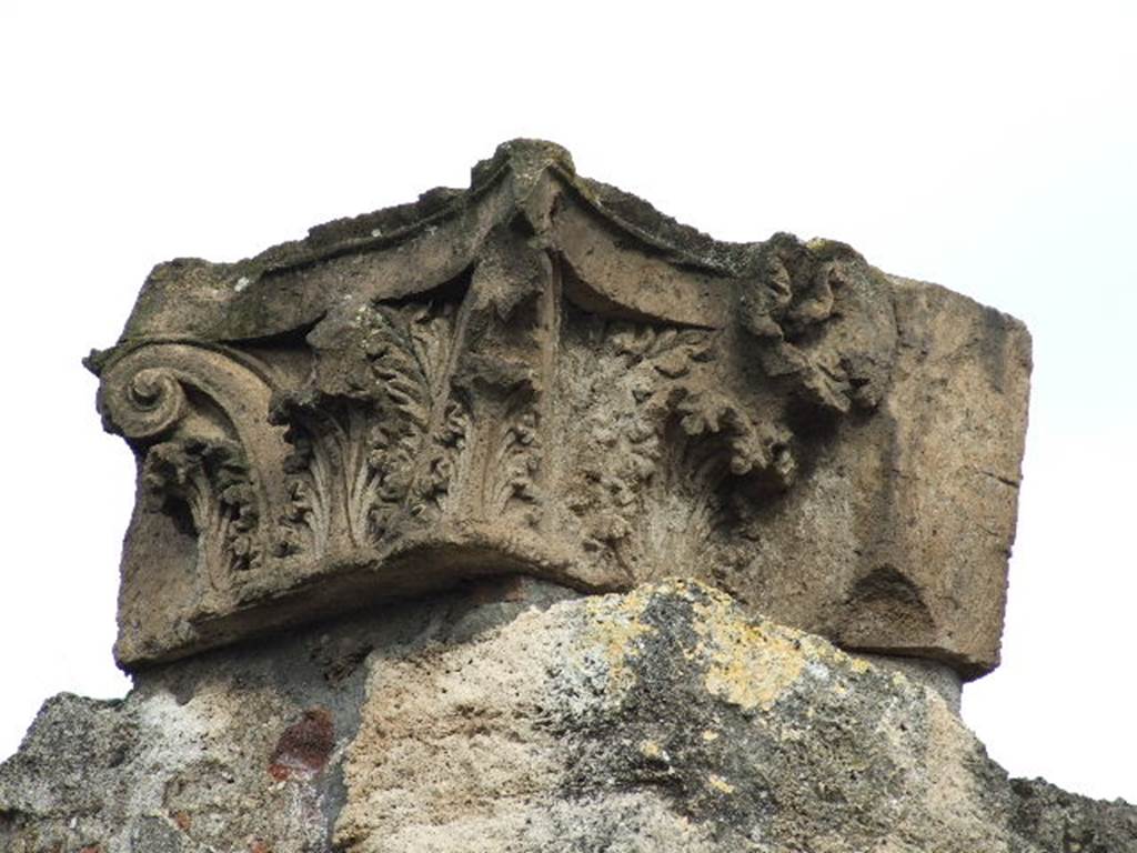 VIII.3.27 Pompeii.  December 2006.  Capital on north side of entrance.