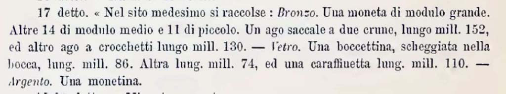 Sogliano, Notizie degli Scavi, January (1883), p.52;