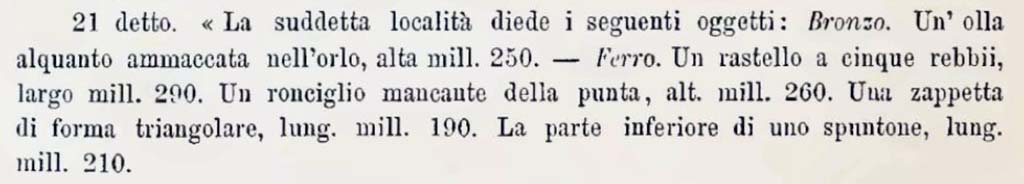 Sogliano, Notizie degli Scavi, January (1883), p.52;