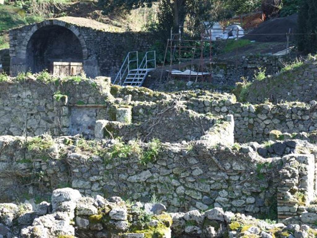 VIII.7.6 Pompeii. March 2009. Looking south from VIII.7.11 across VIII.7.8, and south to Stabian Gate.