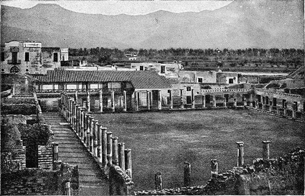 VIII.7.16 Pompeii. Mid 1890’s. Photograph by Esposito, numbered 57.  Looking south and west from above east side. Photo courtesy of Rick Bauer.

