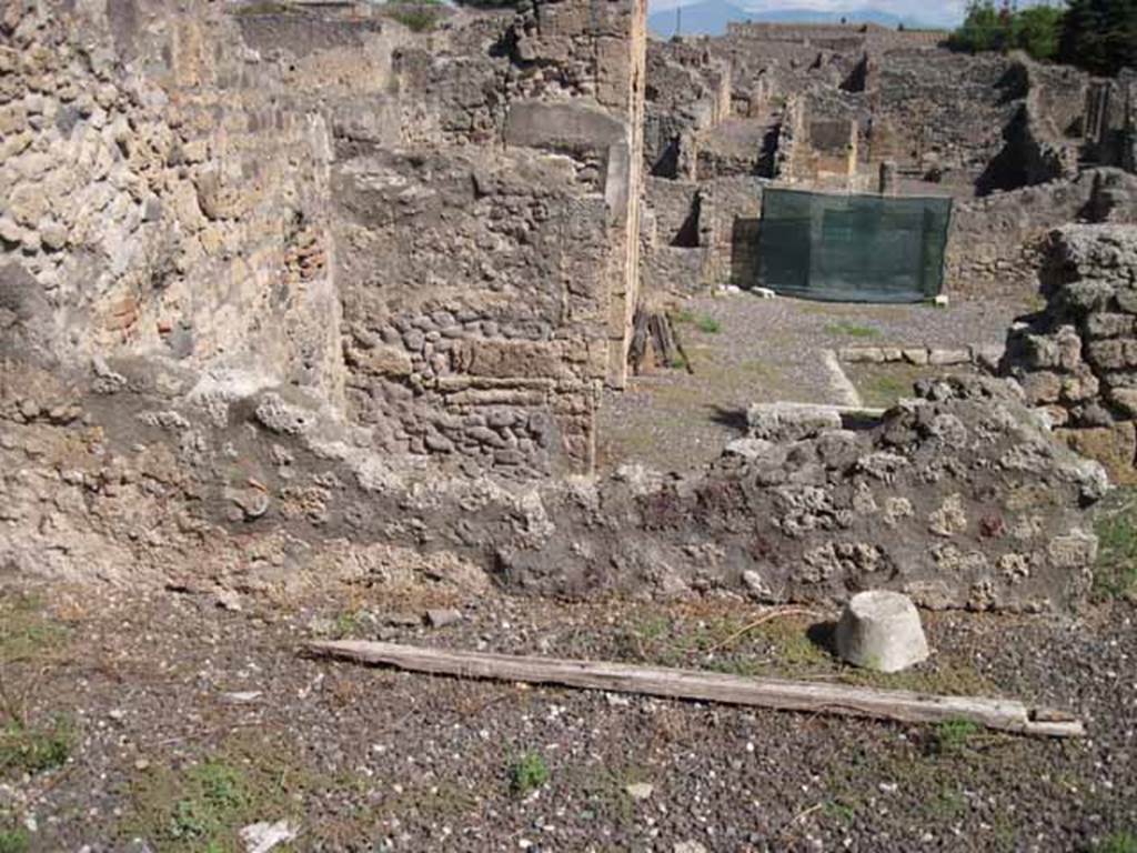 VIII.7.26 Pompeii. September 2010. East wall of tablinum. Photo courtesy of Drew Baker.
