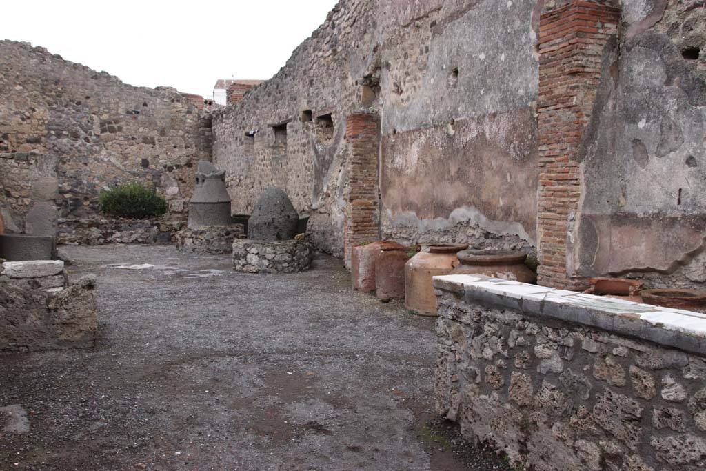 IX.1.3 Pompeii. October 2020. Looking east along south wall. Photo courtesy of Klaus Heese.