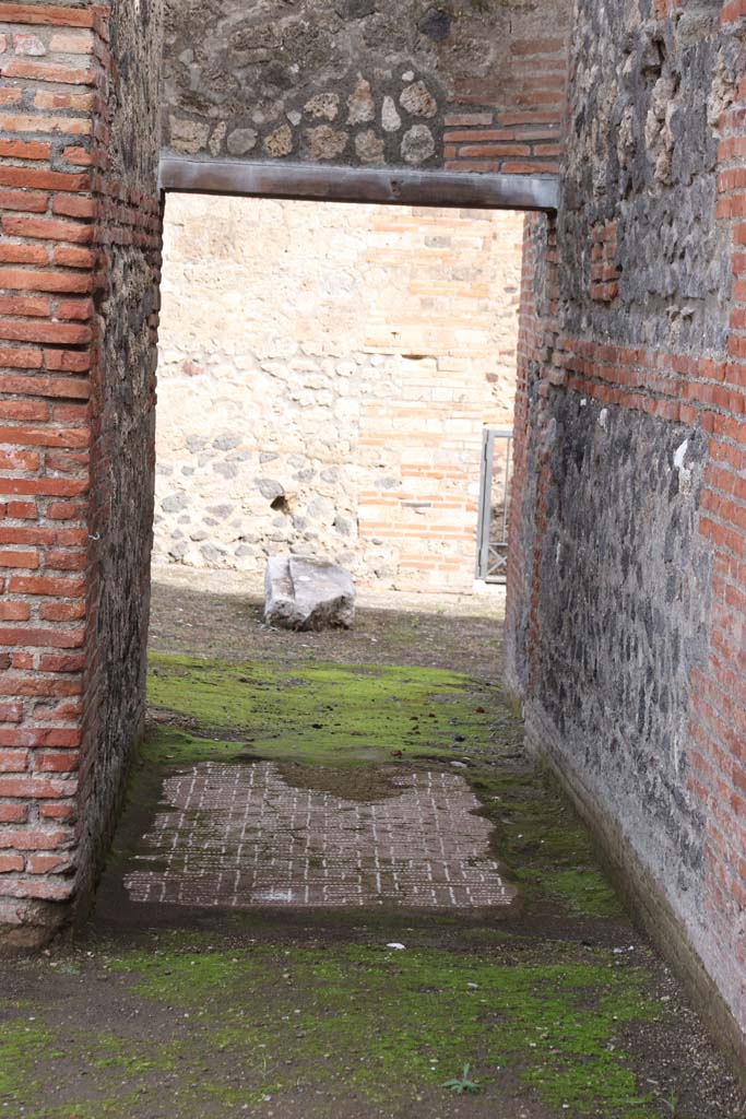 IX.4.18 Pompeii. October 2020. Room “p”, apodyterium or frigidarium, looking towards north wall with doorway to room “i”. Photo courtesy of Klaus Heese.