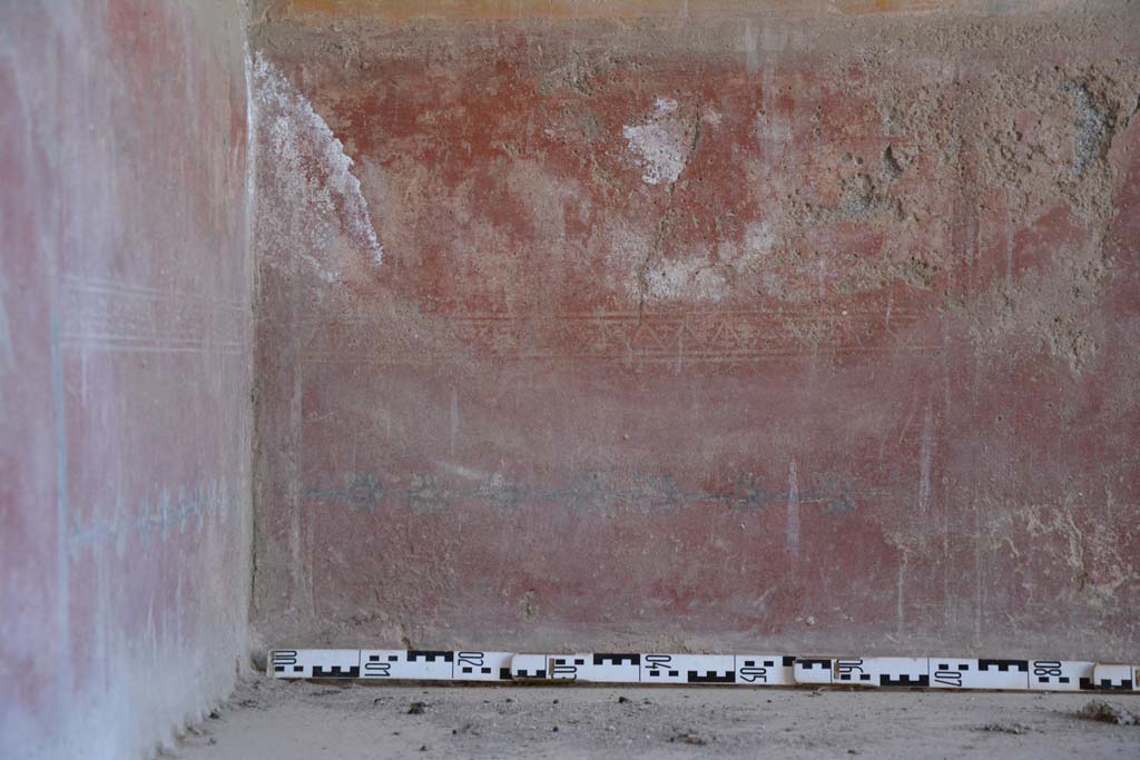 IX.5.6 Pompeii. May 2017. Room i, detail of zoccolo on west wall in south-west corner.
Foto Christian Beck, ERC Grant 681269 DCOR.
