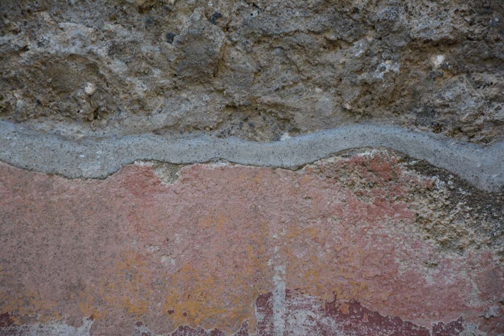IX.5.6 Pompeii. May 2017. Room f, detail from north wall towards north-east corner. 
Foto Christian Beck, ERC Grant 681269 DCOR.
