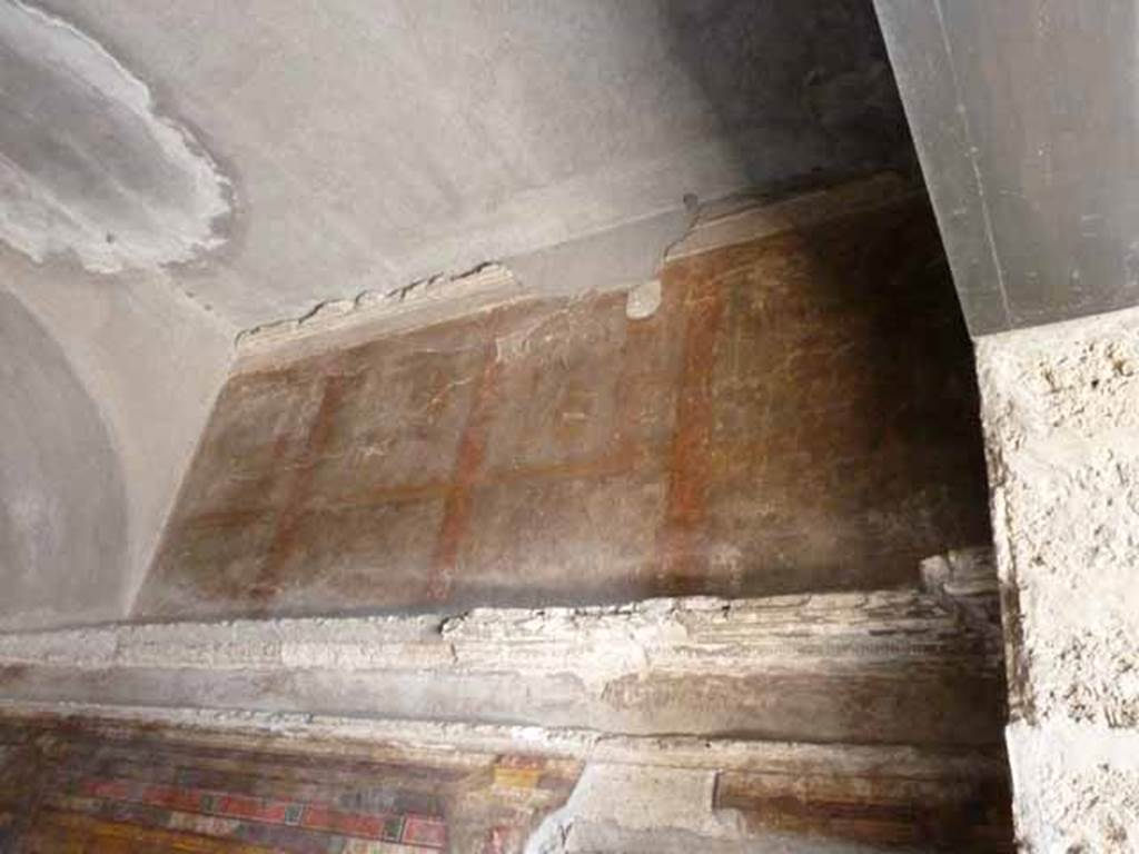 Villa of Mysteries, Pompeii. May 2010. Room 4, painting on upper south wall