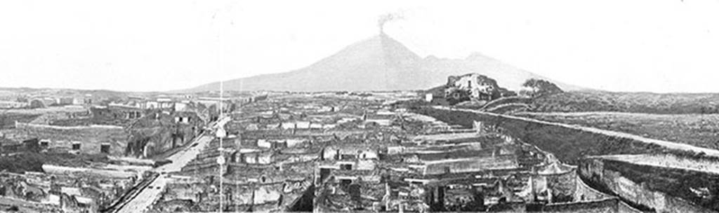 Porta Stabia. About 1900. Looking north along Via Stabiana. Photo courtesy of Rick Bauer.