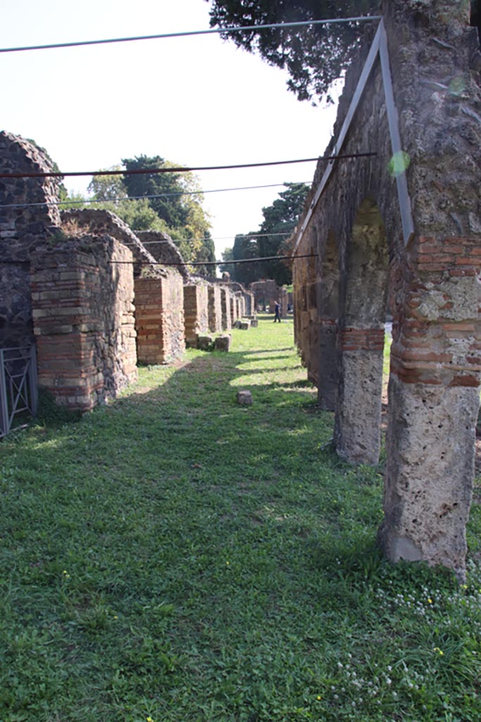 HGE29 Pompeii. October 2023. 
Looking south along colonnade of portico. Photo courtesy of Klaus Heese.
